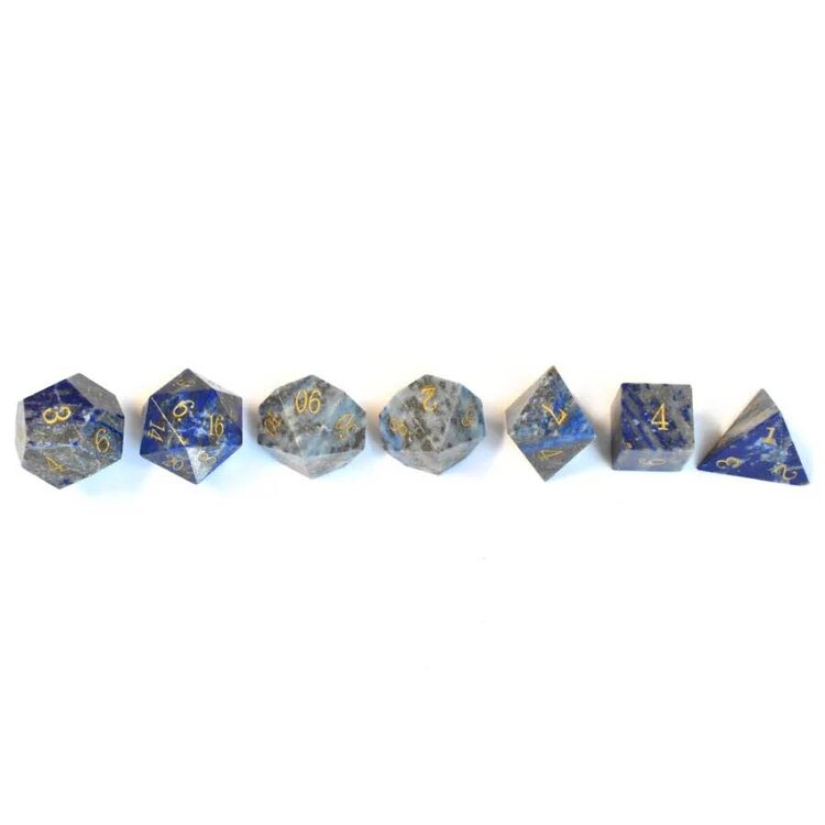 Würfelz Lapis Lazuli - 7 Die Stone Set