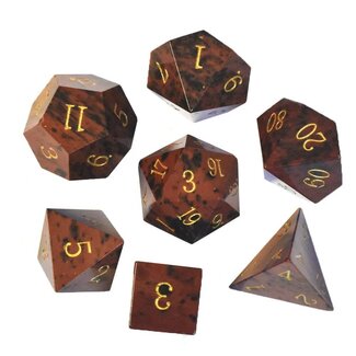 Würfelz Golden Swan - 7 Die Stone Set