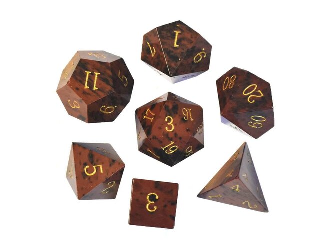 Würfelz Golden Swan - 7 Die Stone Set