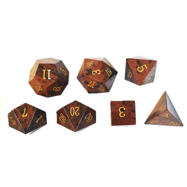 Würfelz Golden Swan - 7 Die Stone Set