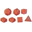 Würfelz Red Malachite - 7 Die Stone Set