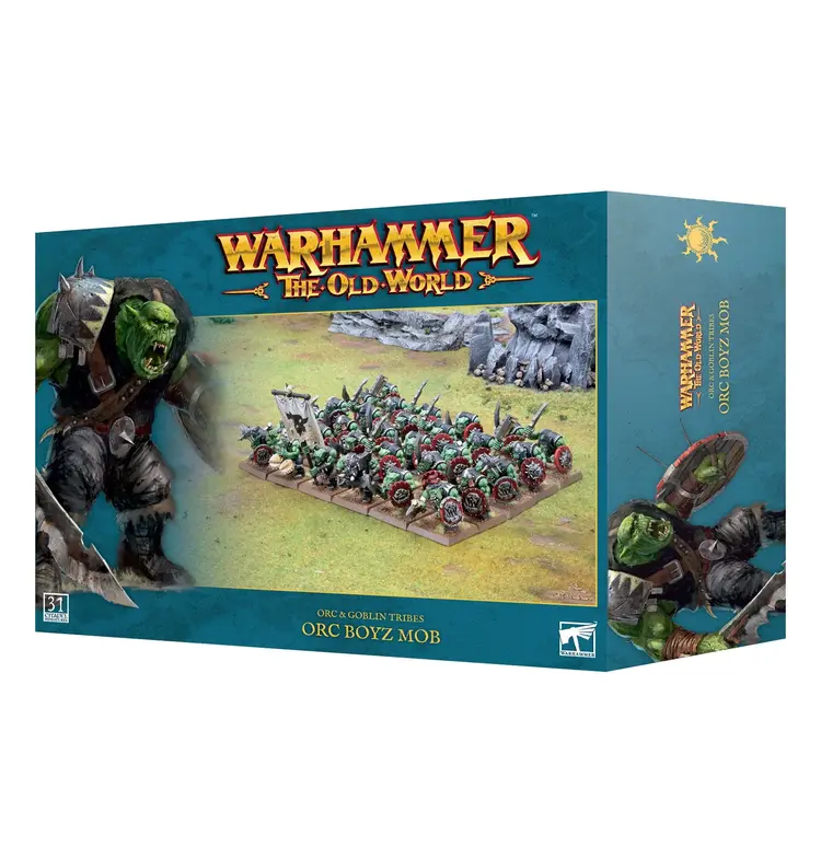 Games Workshop Warhammer Warhammer The Old World - Orc & Goblin Tribes: Orc Boyz Mob