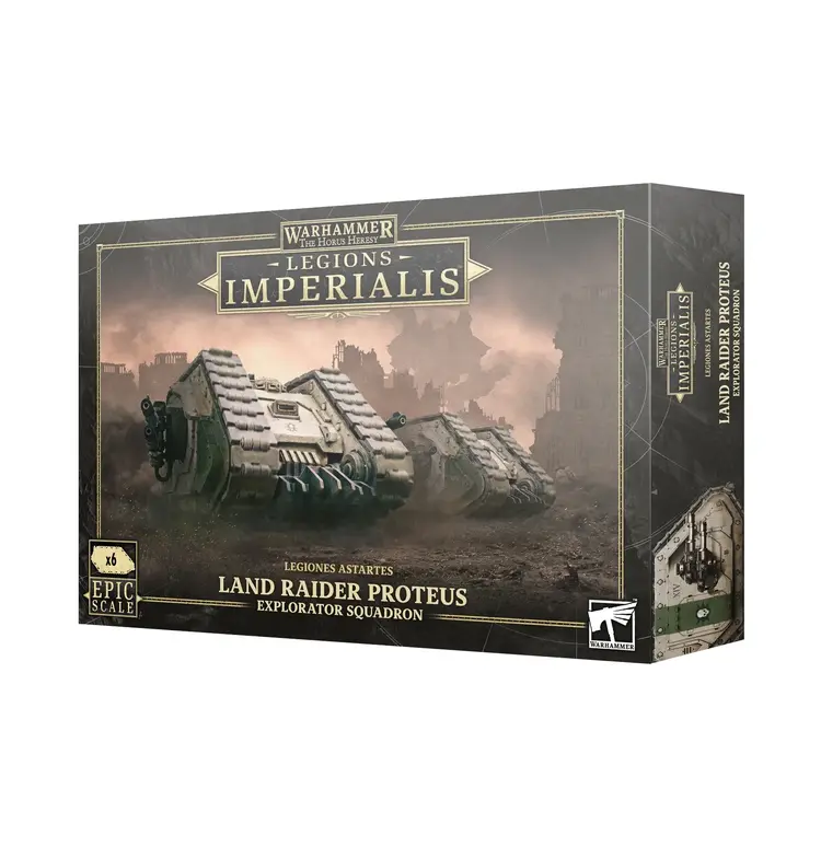 Games Workshop Warhammer Games Workshop - Legions Imperialis: Legiones Astartes - Land Raider Proteus Explorator Squadron