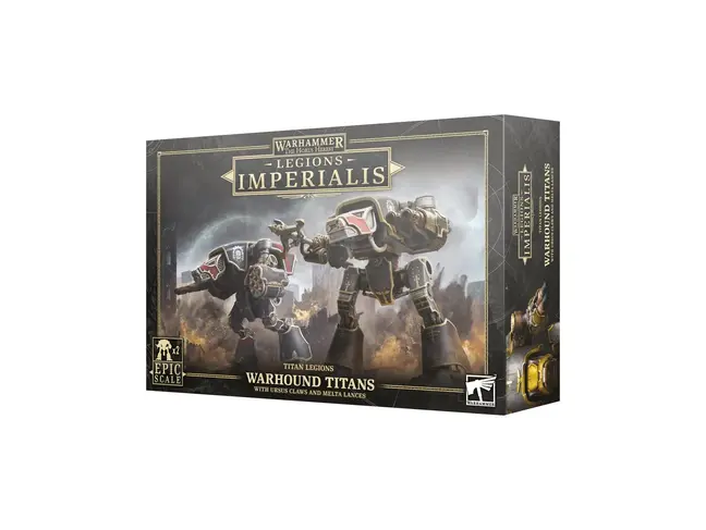 Games Workshop Warhammer Legions Imperialis: Warhound Titans with Ursus Claws and Melta Lances