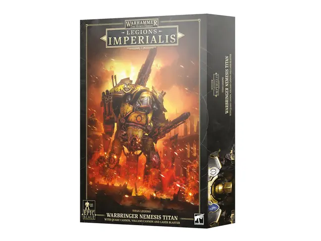Games Workshop Warhammer Legions Imperialis: Warbringer Nemesis Titan with Quake Cannon, Volcano Cannon and Laser Blaster