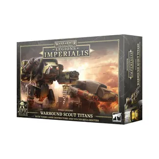 Games Workshop Legions Imperialis: Warhound Scout Titans with Turbo Laser Destructors and Vulcan Mega-Bolters