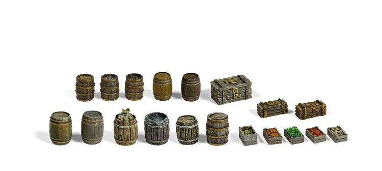 AK Interactive AK Interactive - Wargame - Scenography: Barrels & Boxes