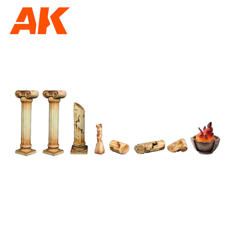 AK Interactive AK Interactive - Wargame - Scenography: Columns Set