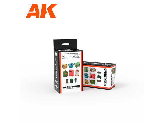 AK Interactive Wargame - Scenography: Trashbins