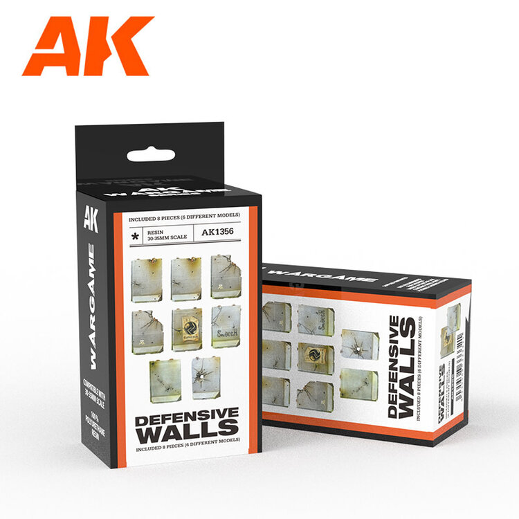 AK Interactive AK Interactive - Wargame - Scenography: Defensive Walls