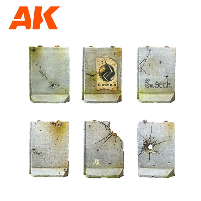AK Interactive AK Interactive - Wargame - Scenography: Defensive Walls