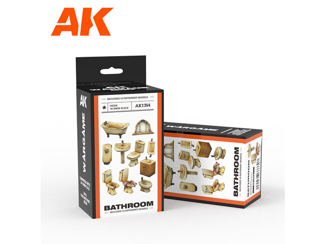 AK Interactive Wargame - Scenography: Bathroom Furniture