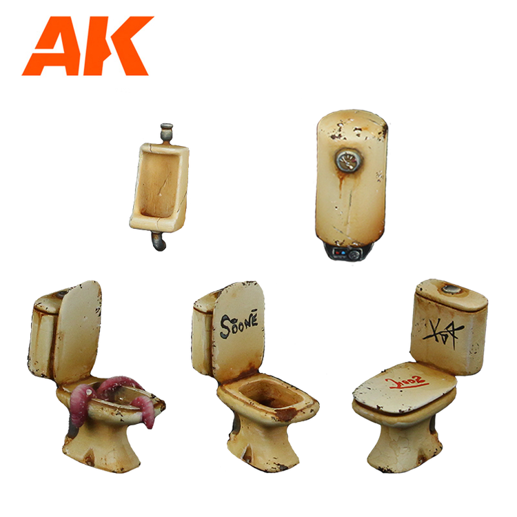 AK Interactive AK Interactive - Wargame - Scenography: Bathroom Furniture