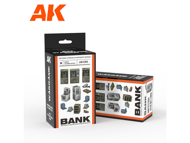 AK Interactive Wargame - Scenography: Bank Equipment
