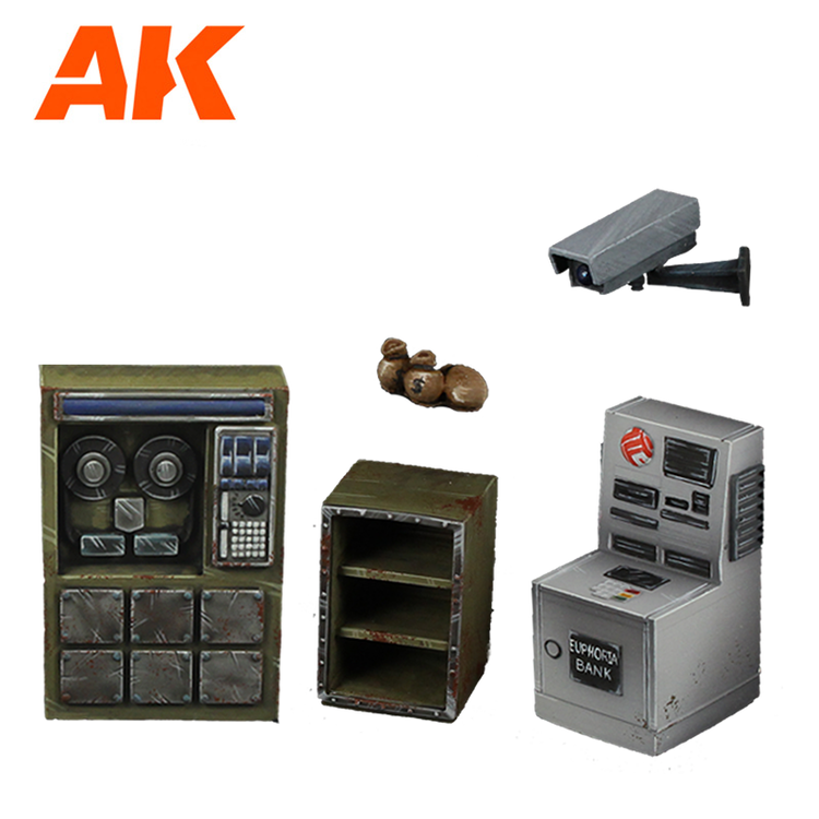 AK Interactive AK Interactive - Wargame - Scenography: Bank Equipment