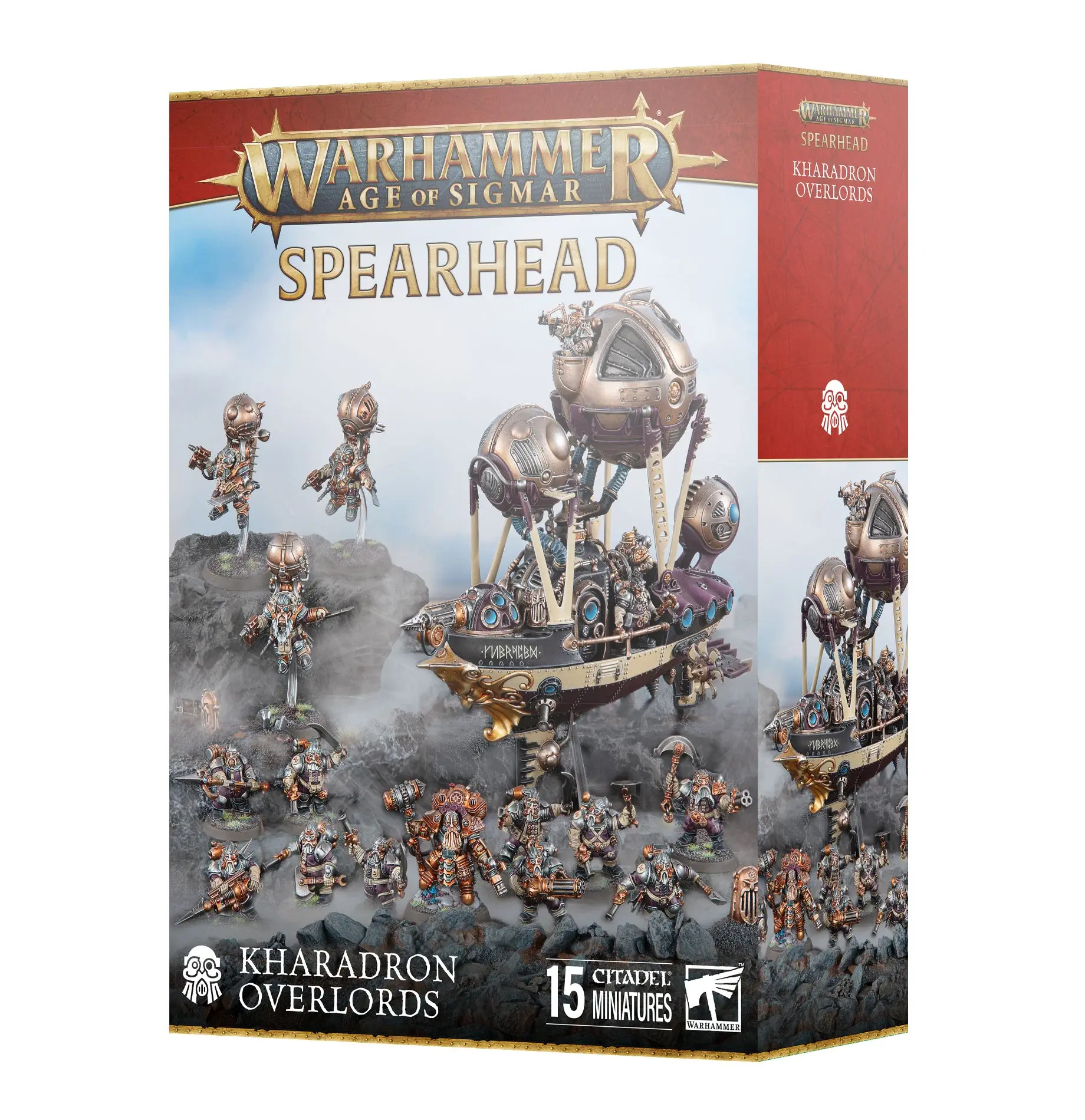 Warhammer Age Of Sigmar - Kharadron Overlords : Vongrim Harpoon Crew / Salvagers - 5 Figurines En Plastique