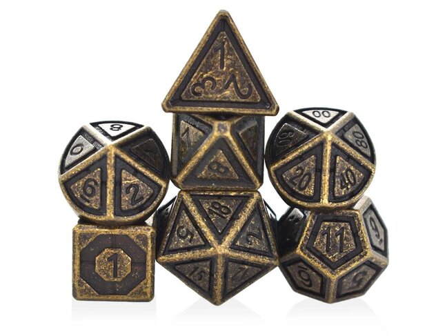 Würfelz Bronze - 7 Die Metal Set