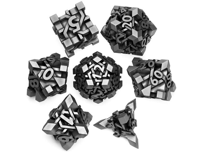 Würfelz Judge Cube - 7 Die Metal Set