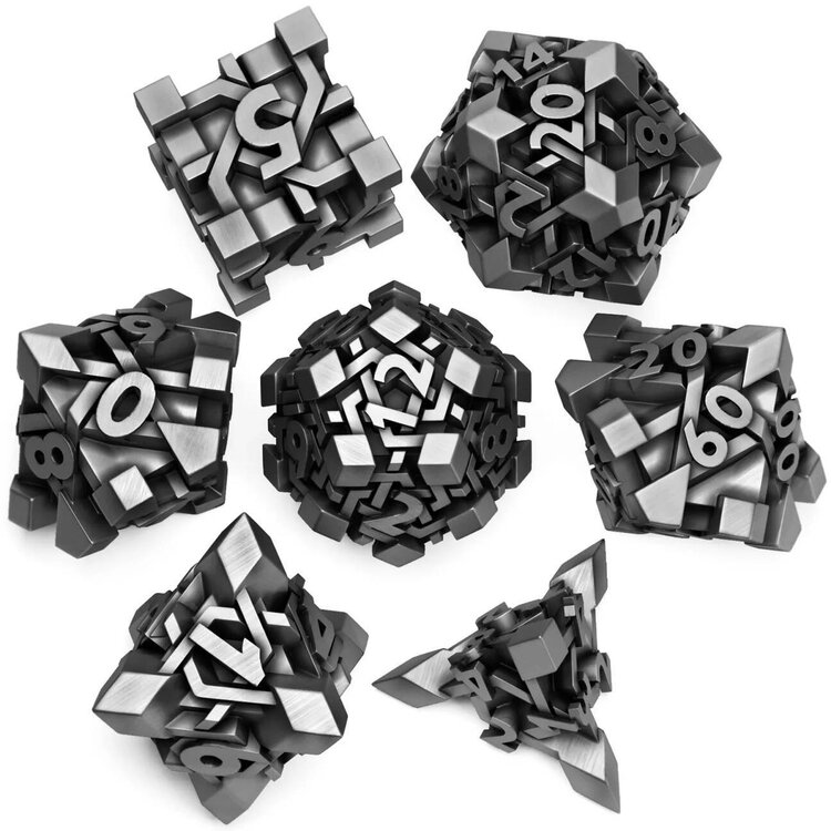 Würfelz Judge Cube - 7 Die Metal Set