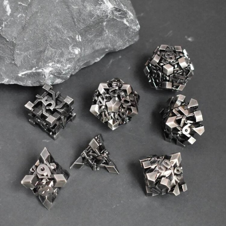 Würfelz Judge Cube - 7 Die Metal Set