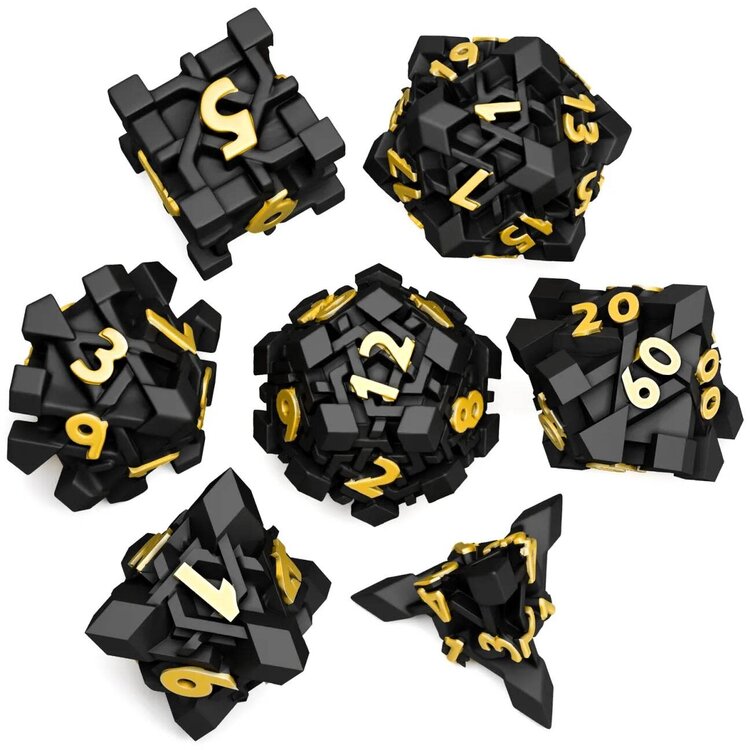 Würfelz Demon Cube - 7 Die Metal Set