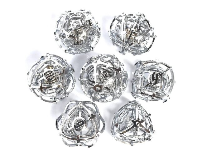 Würfelz Hells Bells Silver - 7 Die Metal Set