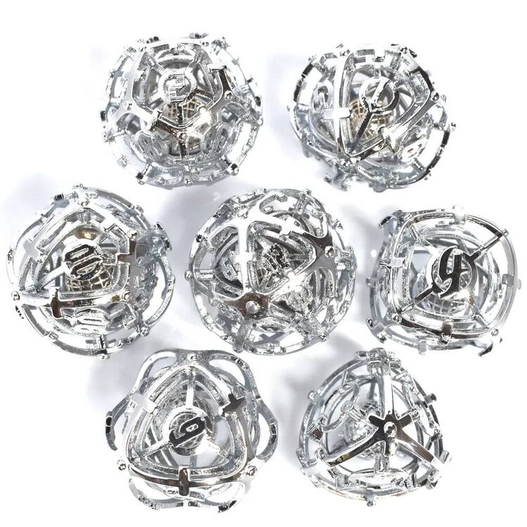 Würfelz Hells Bells Silver - 7 Die Metal Set