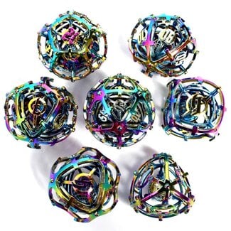Würfelz Hells Bells Rainbow Colors - 7 Die Metal Set
