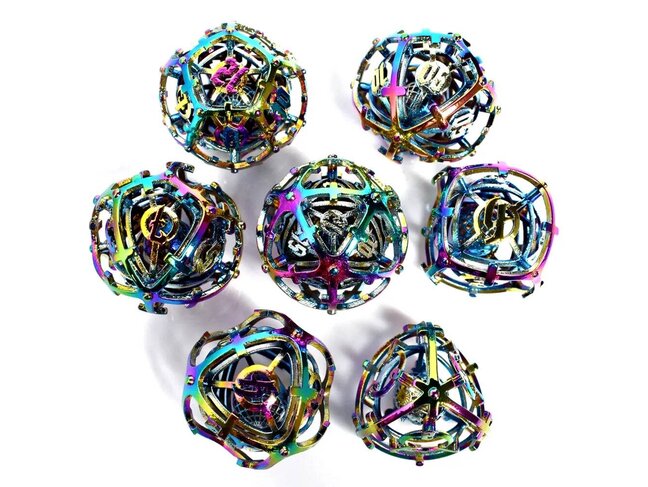Würfelz Hells Bells Rainbow Colors - 7 Die Metal Set