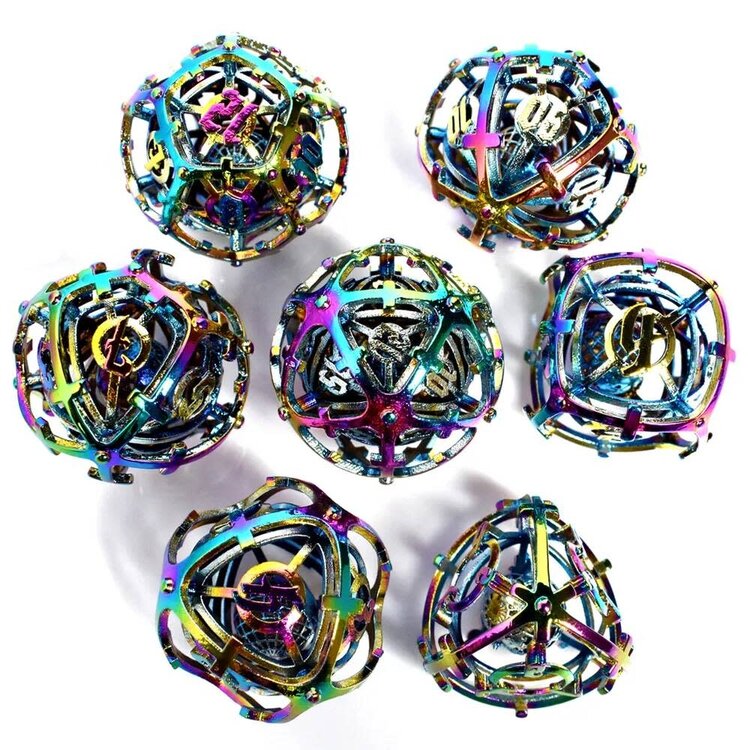 Würfelz Hells Bells Rainbow Colors - 7 Die Metal Set