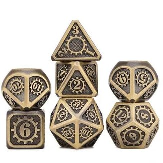 Würfelz Gear Antique Bronze - 7 Die Metal Set
