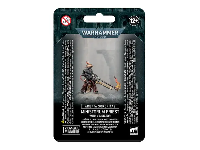Games Workshop Warhammer Adepta Sororitas: Ministorum Priest with Vindictor