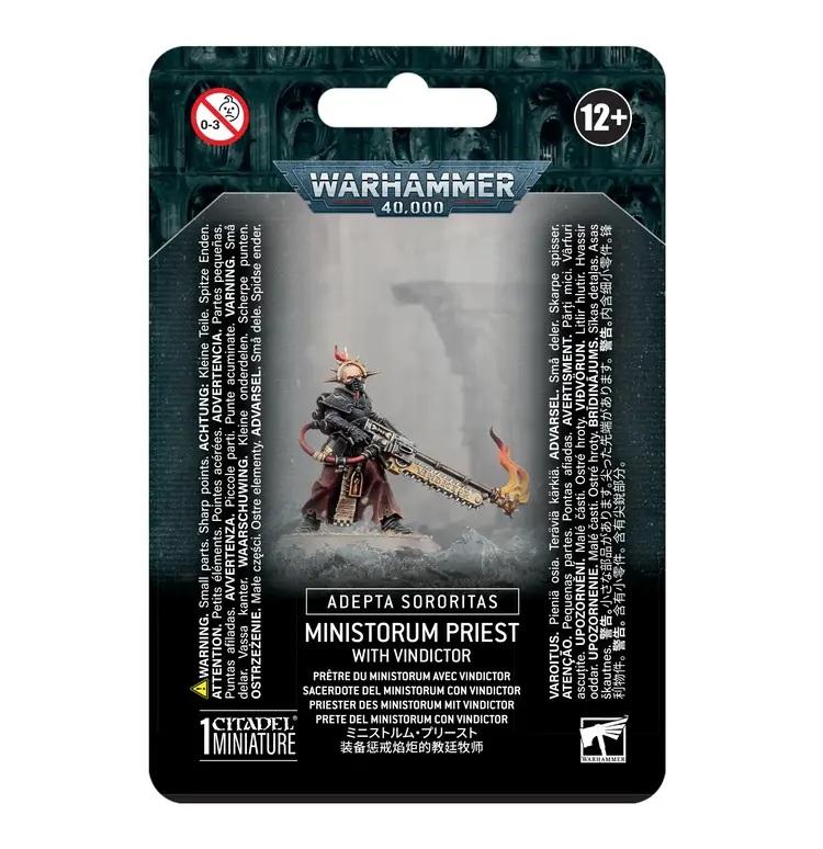 Games Workshop Warhammer Warhammer 40000 - Adepta Sororitas: Ministorum Priest with Vindictor