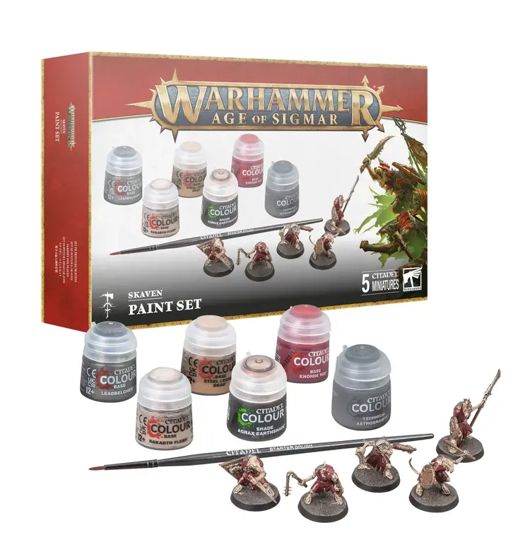 Games Workshop Warhammer Games Workshop - Warhammer Age of Sigmar: Skaven - Paint Set
