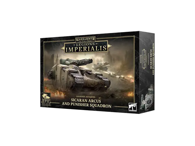 Games Workshop Warhammer Legions Imperialis: Sicaran Arcus and Punisher Squadron