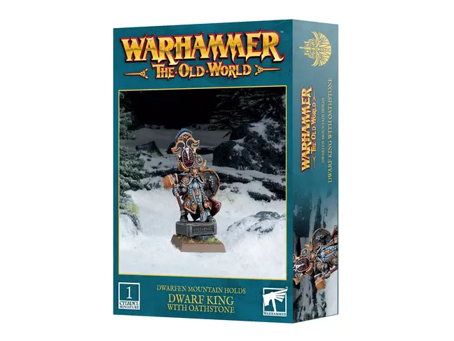 Games Workshop Warhammer Dwarfen Mountain Holds: Dwarf King with Oathstone