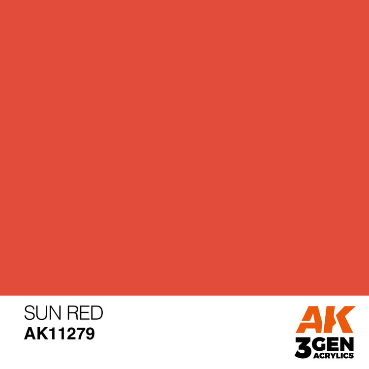 AK Interactive AK Interactive - 3rd Generation Acrylic: Sun Red