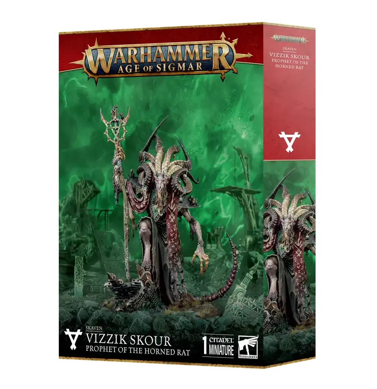 Games Workshop Warhammer Warhammer Age of Sigmar - Skaven: Vizzik Skour, Prophet of the Horned Rat