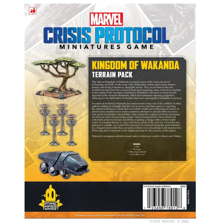 Atomic Mass Games Atomic Mass Games - Marvel Crisis Protocol - Terrain Pack: Kingdom of Wakanda