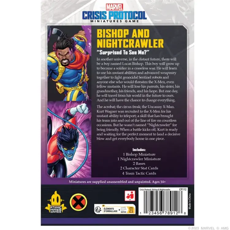 Atomic Mass Games Atomic Mass Games - Marvel Crisis Protocol: Bishop & Nightcrawler