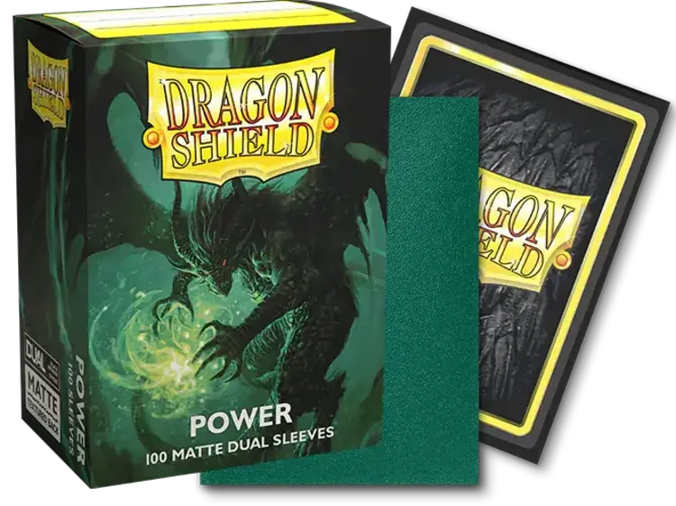 Dragon Shield Dragon Shield: Power Matte Dual Sleeves (100 Standard Size Sleeves)