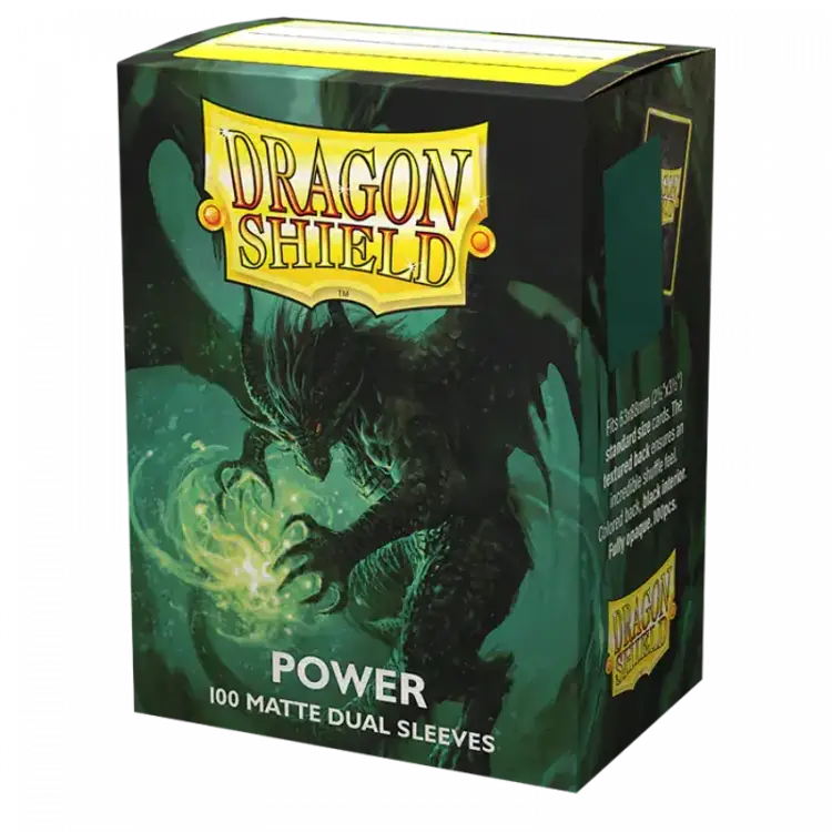 Dragon Shield Dragon Shield: Power Matte Dual Sleeves (100 Standard Size Sleeves)