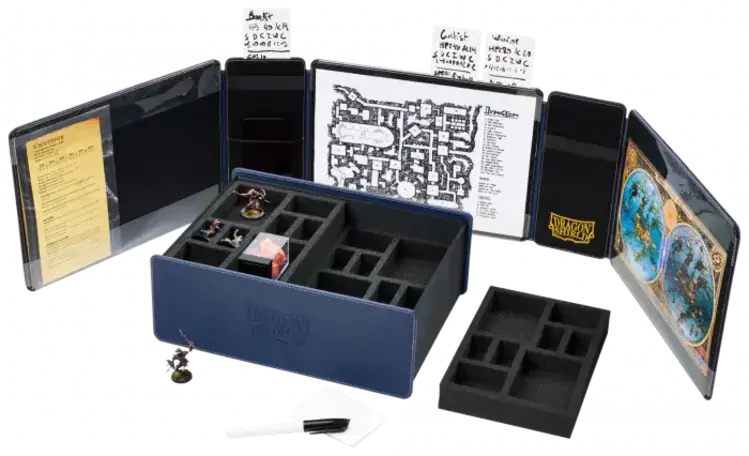 Dragon Shield Dragon Shield: Game Master Companion: Game Master Screen & Accessory Box - Midnight Blue