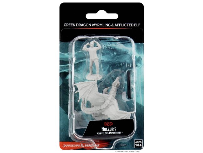 Wizkids Green Dragon Wyrmling & Afflicted Elf