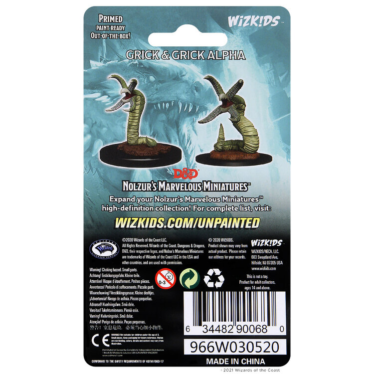 Wizkids Wizkids - Nolzur's Marvelous Miniatures: Grick & Grick Alpha