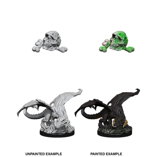 Wizkids Wizkids - Nolzur's Marvelous Miniatures: Black Dragon Wyrmling