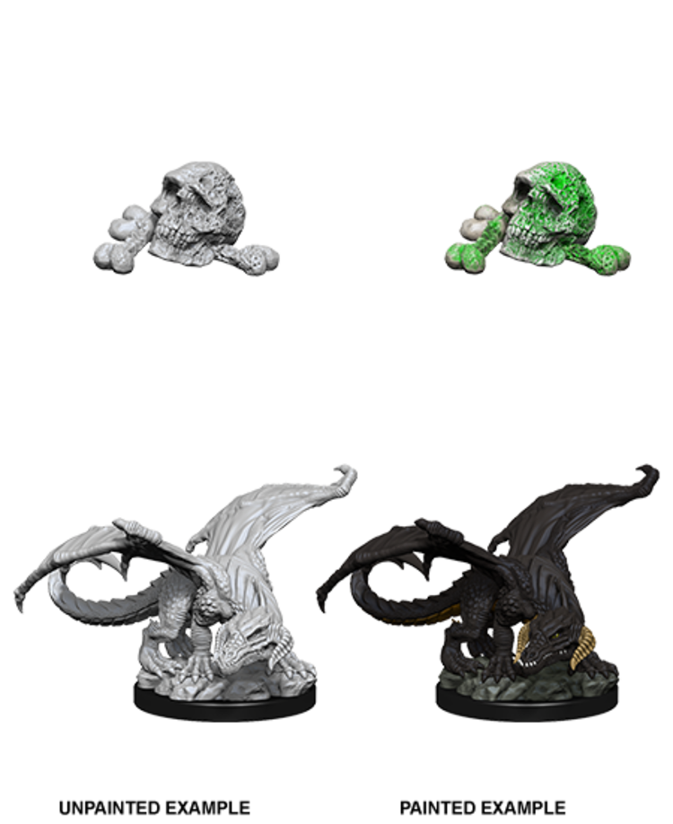 Wizkids Wizkids - Nolzur's Marvelous Miniatures: Black Dragon Wyrmling