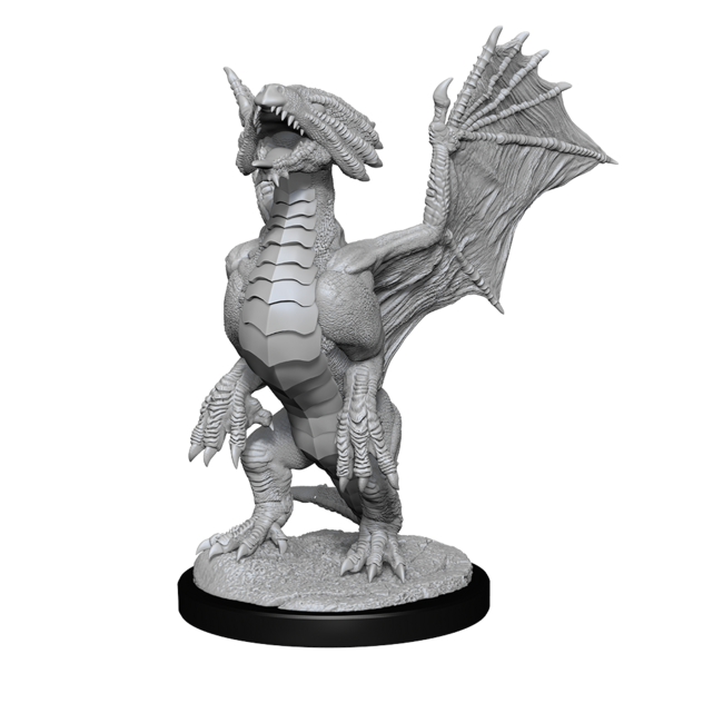 Wizkids Wizkids - Nolzur's Marvelous Miniatures: Bronze Dragon Wyrmling & Pile of Sea Found Treasure