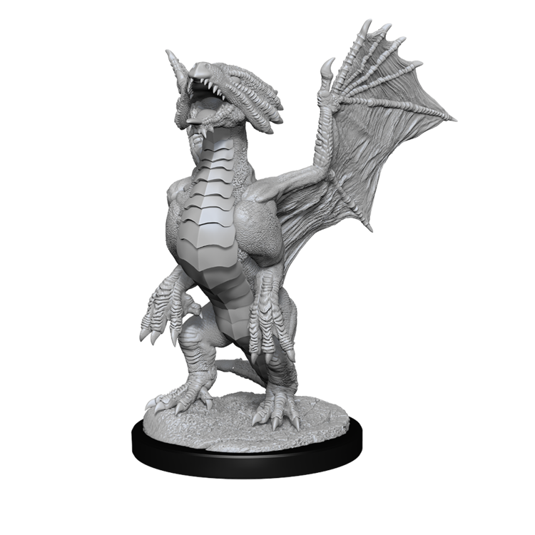 Wizkids Wizkids - Nolzur's Marvelous Miniatures: Bronze Dragon Wyrmling & Pile of Sea Found Treasure