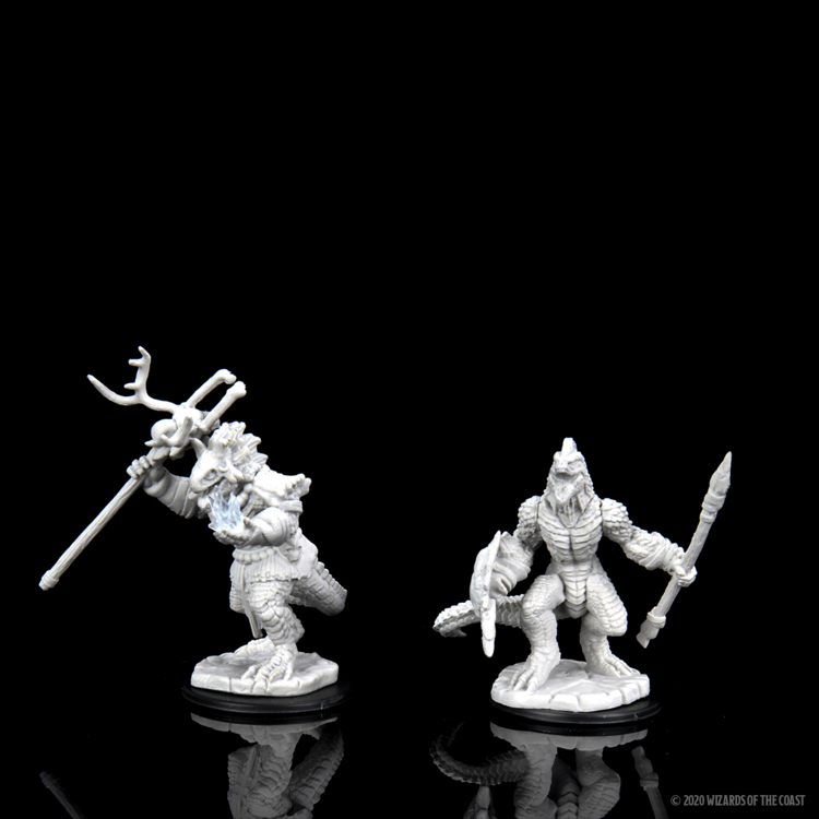 Wizkids Wizkids - Nolzur's Marvelous Miniatures: Lizardfolk & Lizardfolk Shaman
